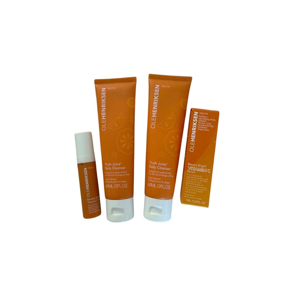 Ole Henriksen Truth Juice Cleanser + Banana Bright Vitamin C Serum Mini Set 4pcs